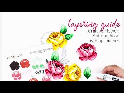 Craft-A-Flower: Antique Rose Layering Die Set