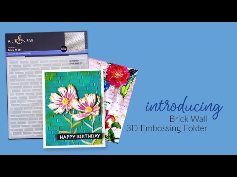 Brick Wall 3D Embossing Folder