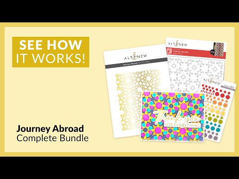 Journey Abroad Builder Stencil Set (4 In 1)