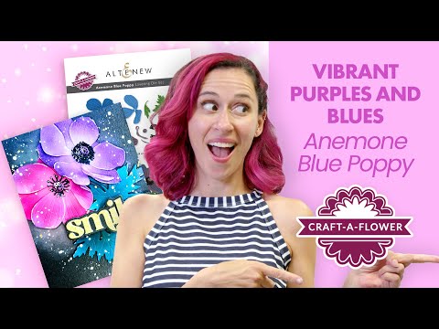 Craft-A-Flower: Anemone Blue Poppy Layering Die Set