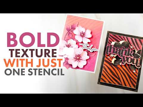 Playful Stripes Stencil