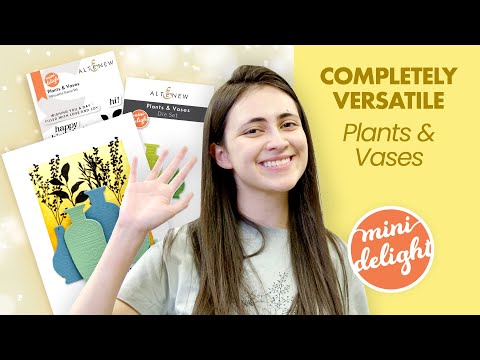Mini Delight: Plants & Vases Stamp & Die Set