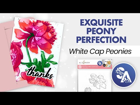 Stencil Art: White Cap Peonies Add-On Die Set