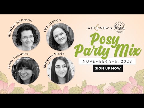 Altenew x Pinkfresh Studio : Posy Party Mix Class Kit