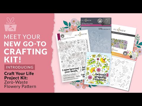 Craft Your Life Project Kit: Zero-Waste Flowery Pattern