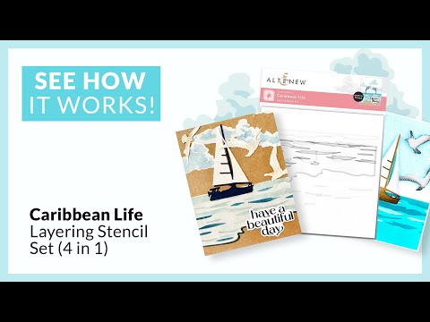 Caribbean Life Layering Stencil Set (4 in 1)