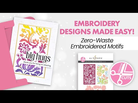 Creative Cuts: Zero-Waste Embroidered Motifs Die Set