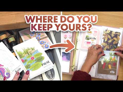 9x12 Three-Ring Card Album - Rouge