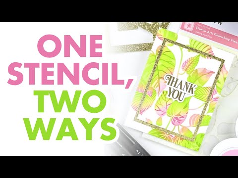 Stencil Art: Flourishing Vines Layering Stencil Set (6 in 1)