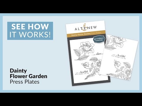 Dainty Flower Garden Press Plate Set