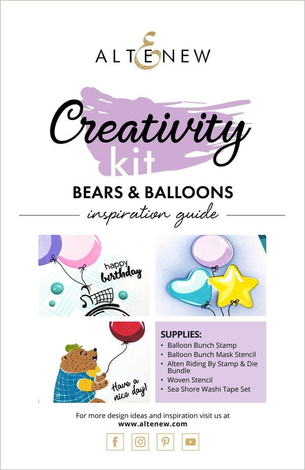 55Printing.com Printed Media Bears & Balloons Creativity Cardmaking Kit Inspiration Guide