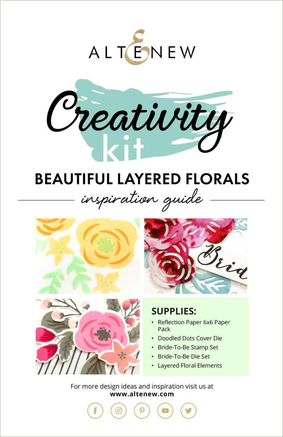 55Printing.com Printed Media Beautiful Layered Florals Creativity Kit Inspiration Guide