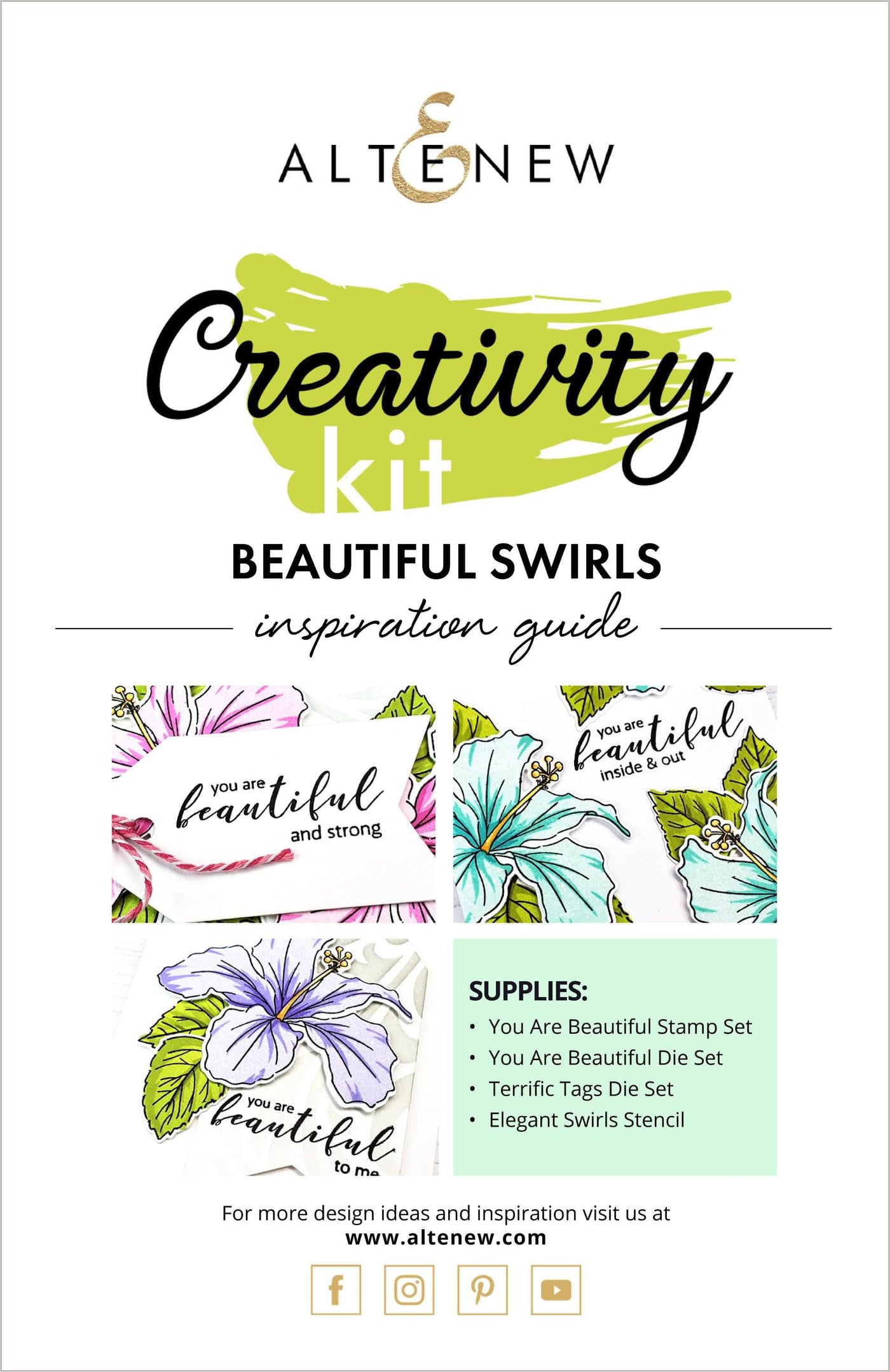 55Printing.com Printed Media Beautiful Swirls Creativity Cardmaking Kit Inspiration Guide