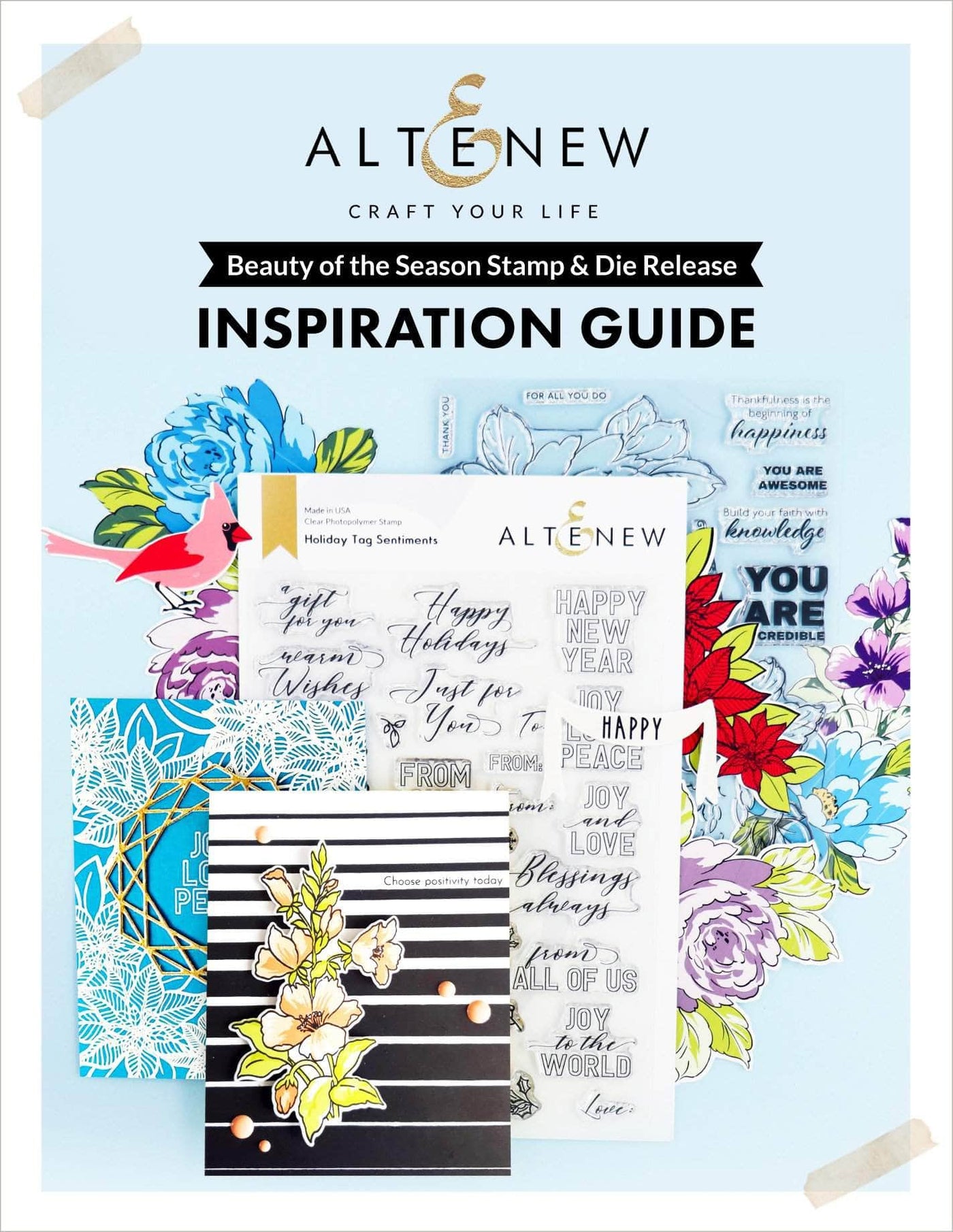 55Printing.com Printed Media Beauty of the Season Stamp & Die Release Inspiration Guide