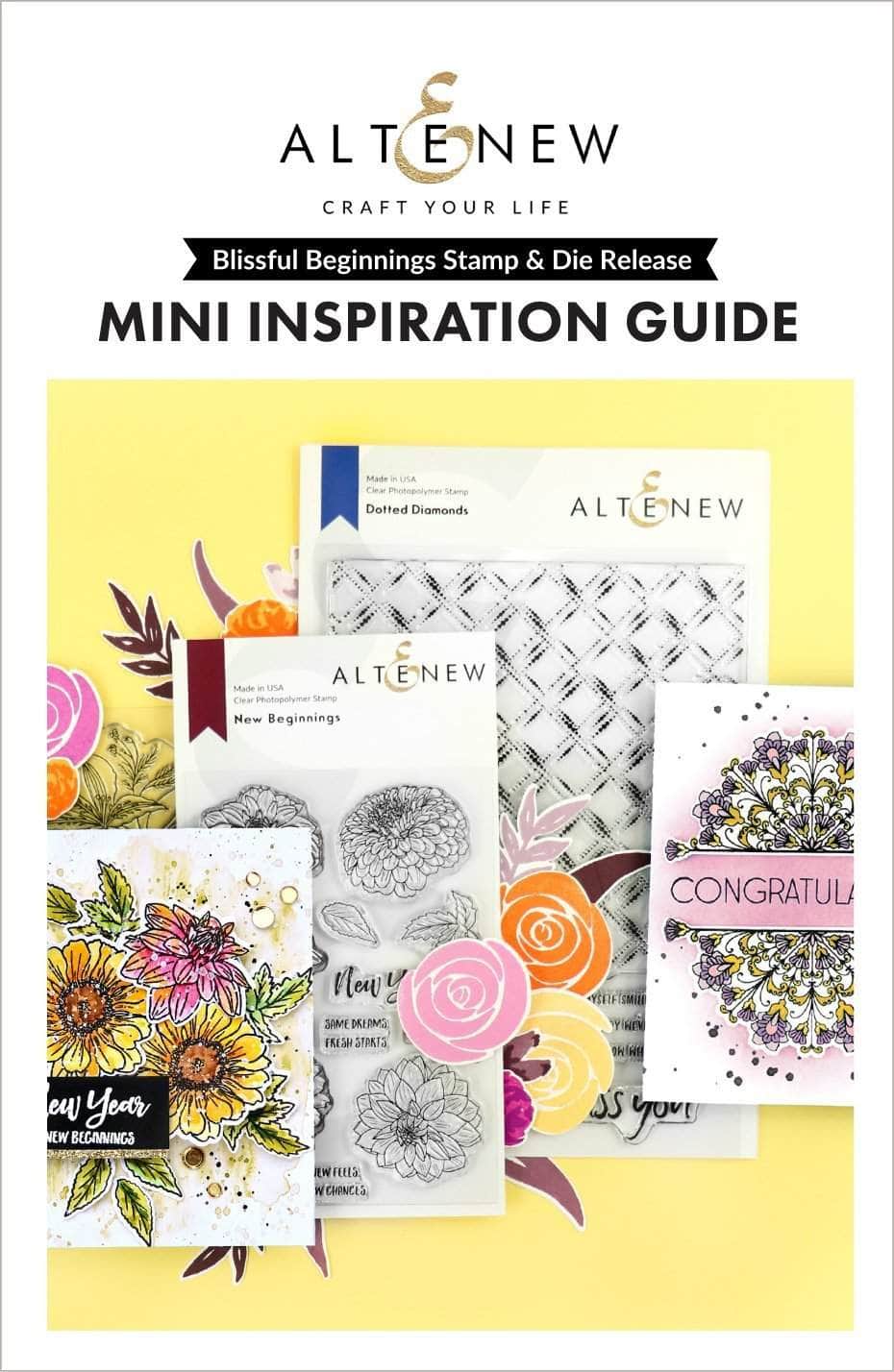 55Printing.com Printed Media Blissful Beginnings Stamp & Die Release Mini Inspiration Guide