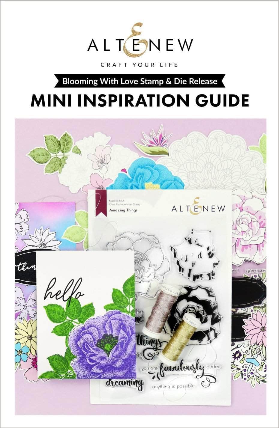 55Printing.com Printed Media Blooming With Love Stamp & Die Release Mini Inspiration Guide