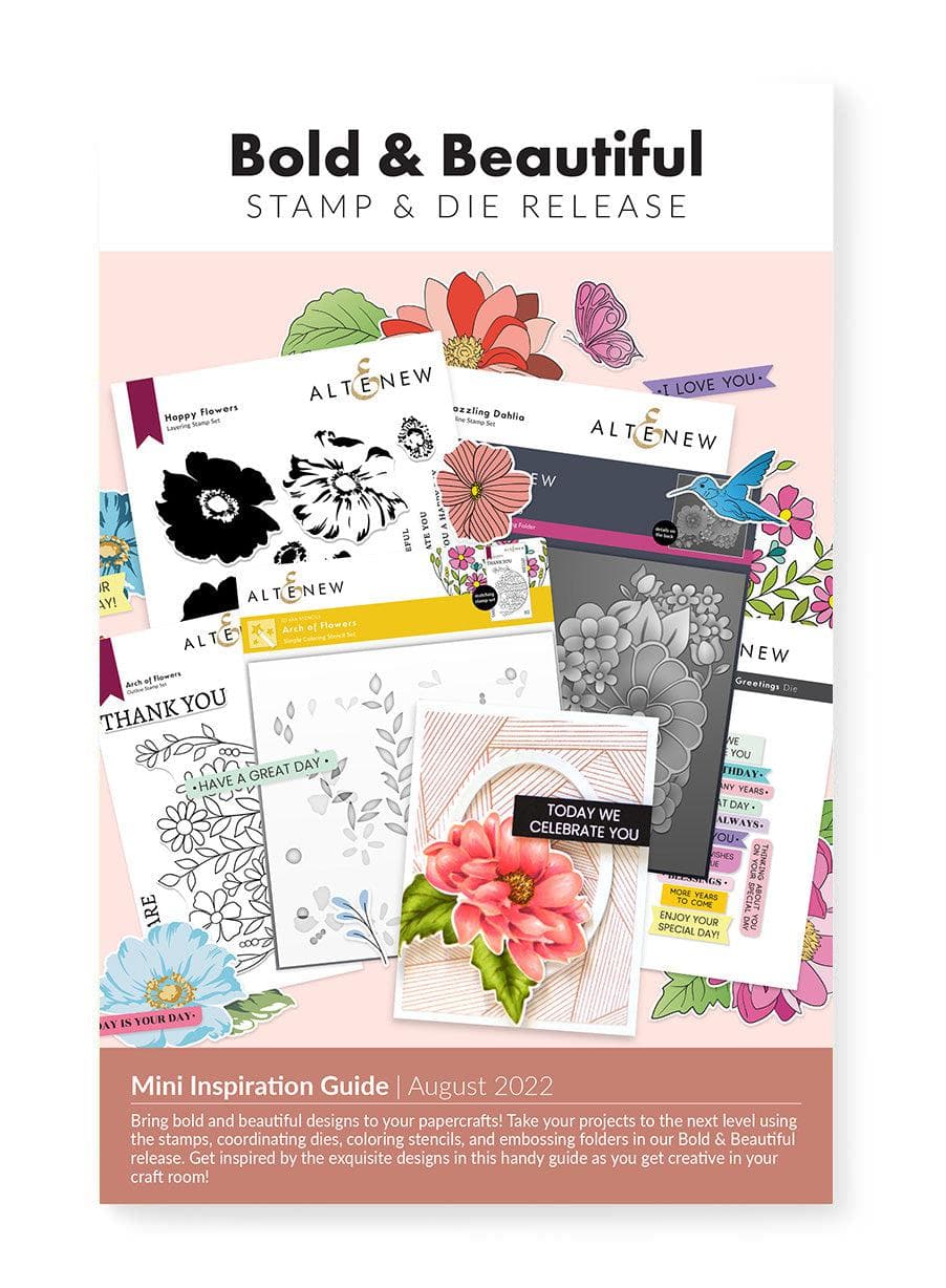 55Printing.com Printed Media Bold & Beautiful Stamp & Die Release Mini Inspiration Guide