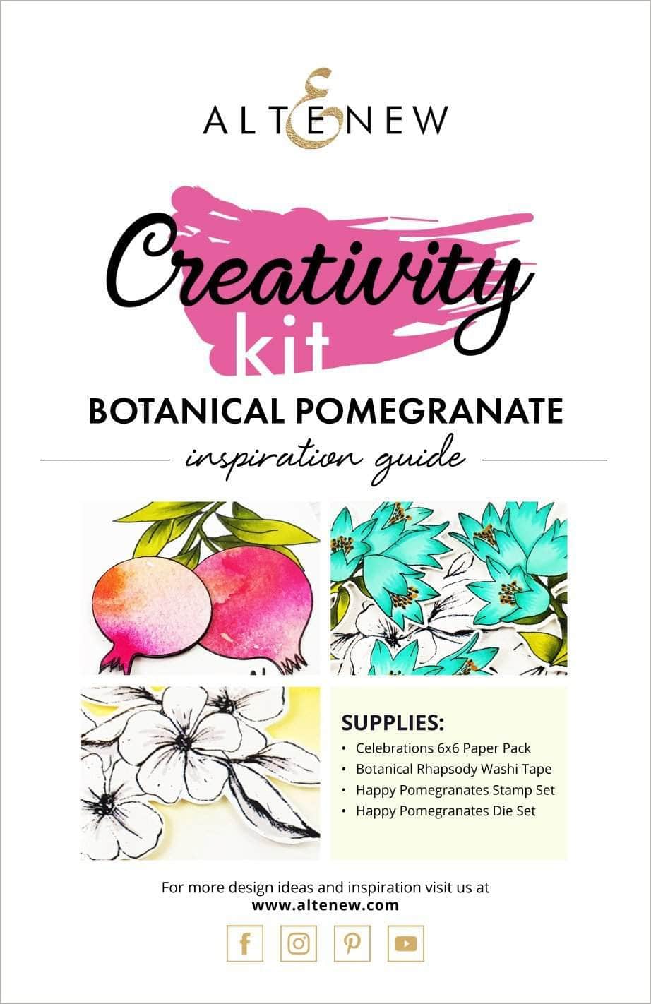 55Printing.com Printed Media Botanical Pomegranate Creativity Kit Inspiration Guide