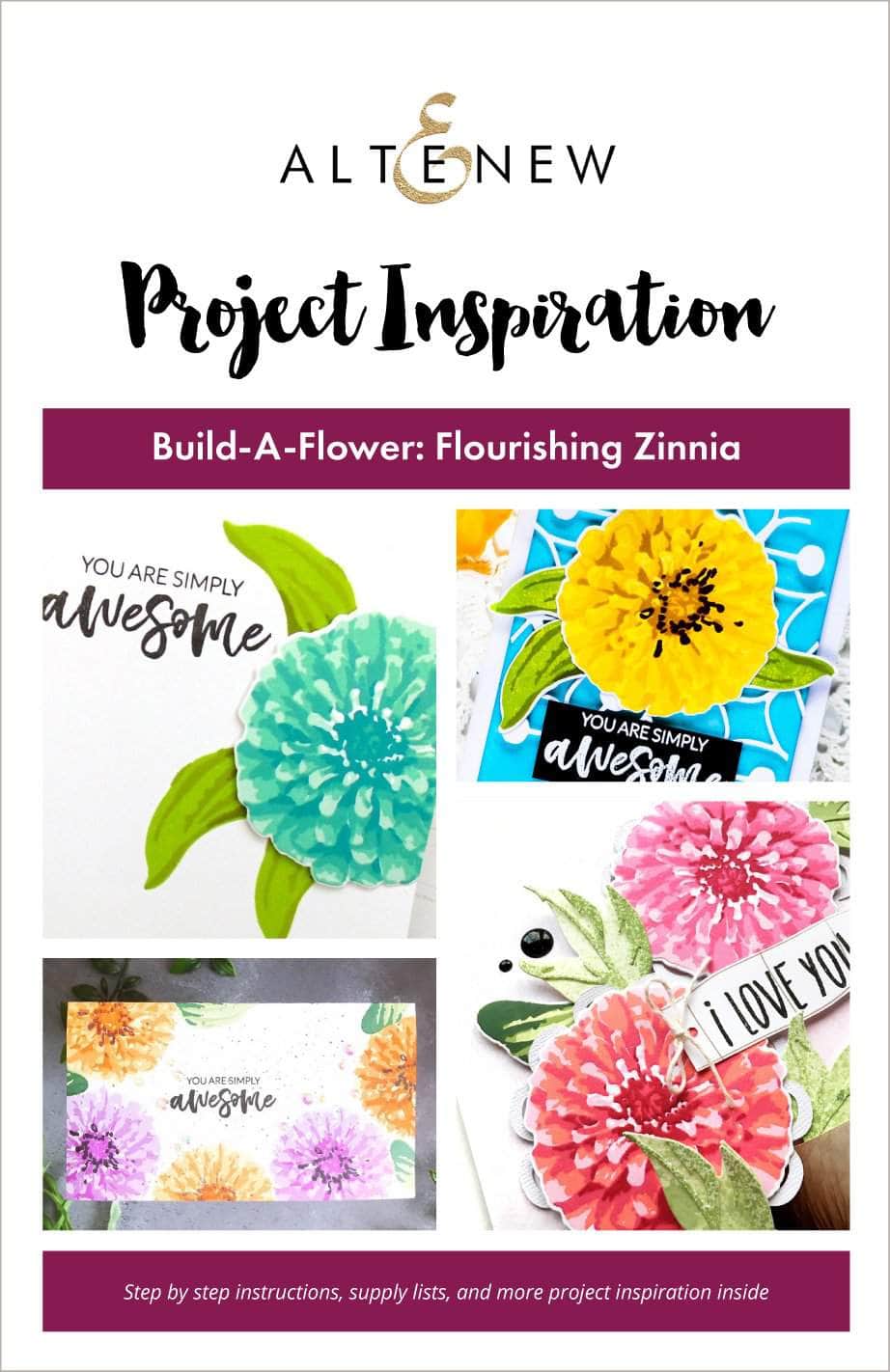55Printing.com Printed Media Build-A-Flower: Flourishing Zinnia Project Inspiration Guide