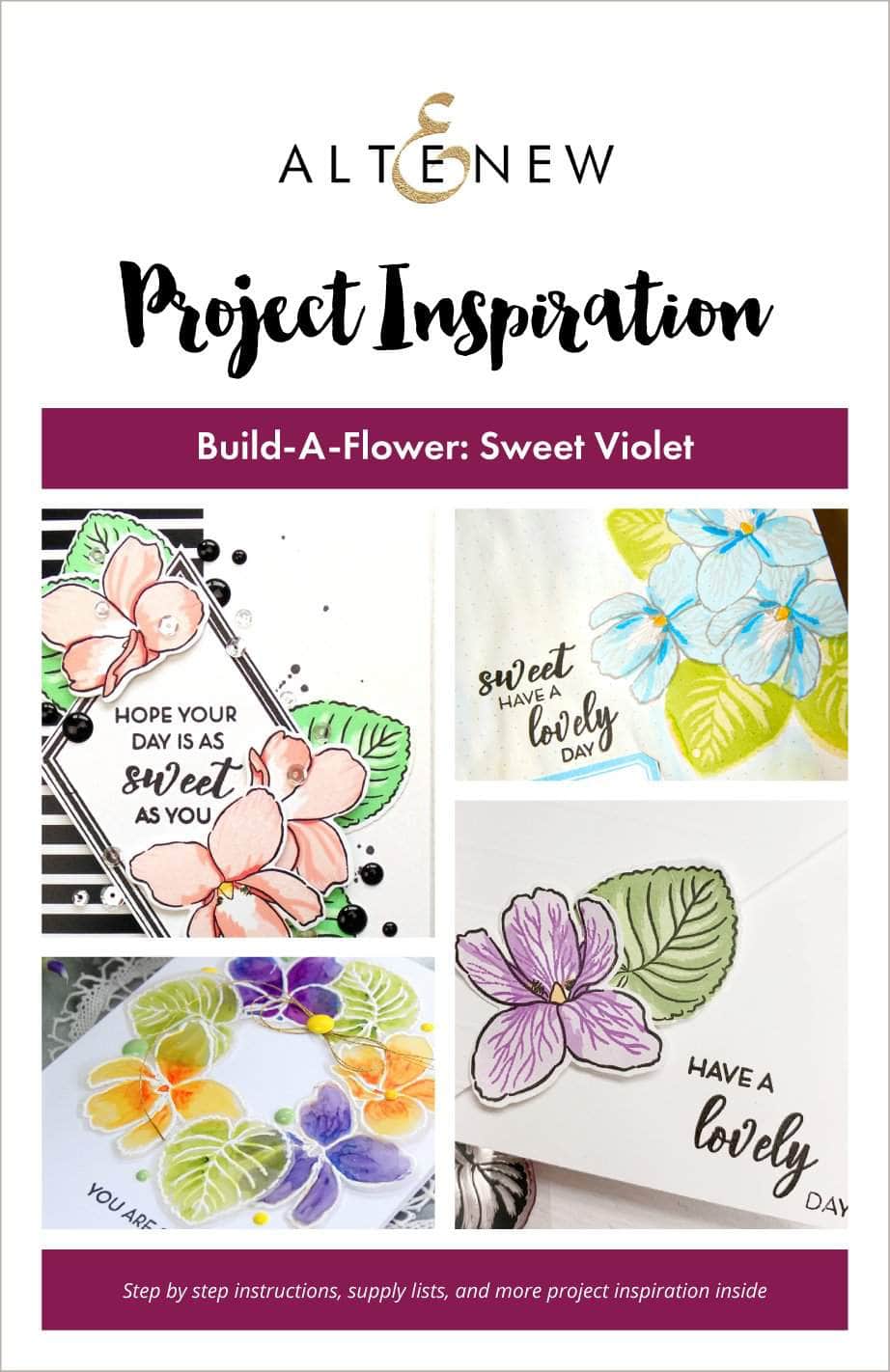 55Printing.com Printed Media Build-A-Flower: Sweet Violet Project Inspiration Guide