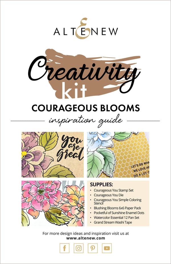 55Printing.com Printed Media Courageous Blooms Creativity Cardmaking Kit Inspiration Guide