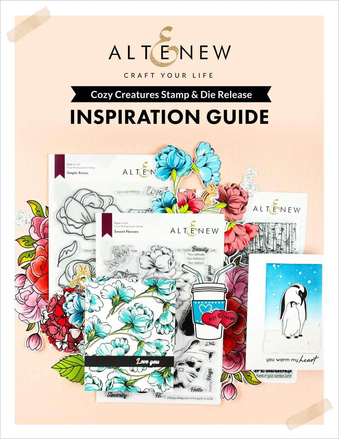 55Printing.com Printed Media Cozy Creatures Stamp & Die Release Inspiration Guide