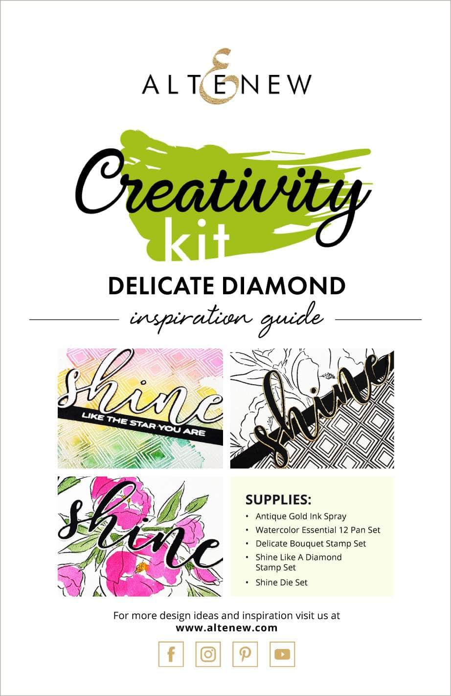 55Printing.com Printed Media Delicate Diamond Creativity Kit Inspiration Guide