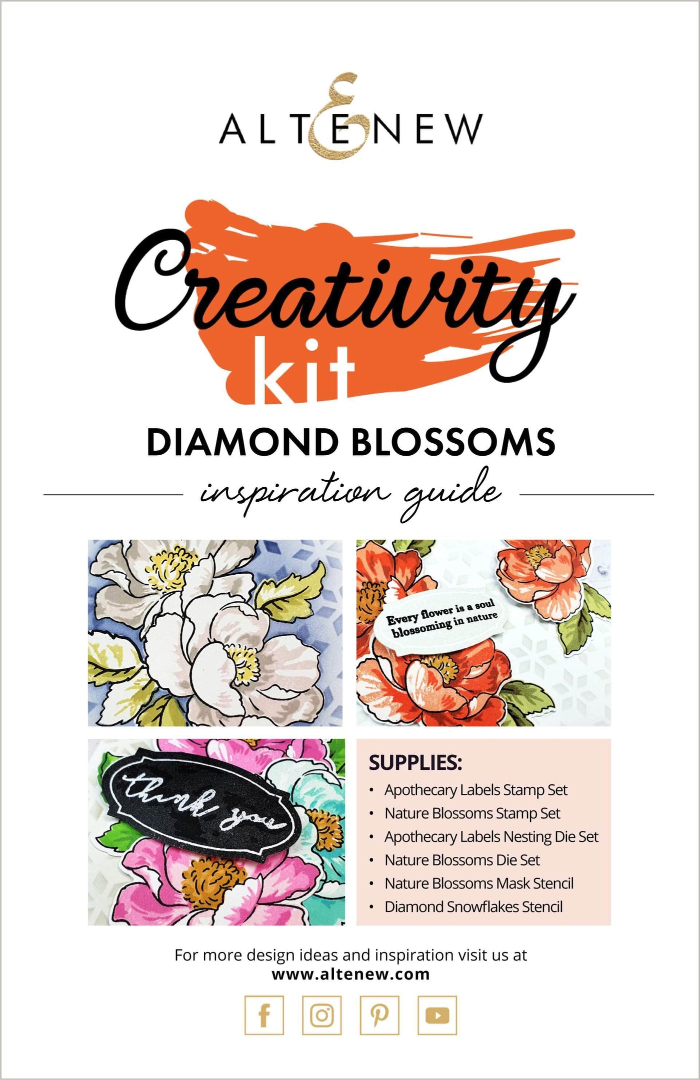 55Printing.com Printed Media Diamond Blossoms Creativity Cardmaking Kit Inspiration Guide