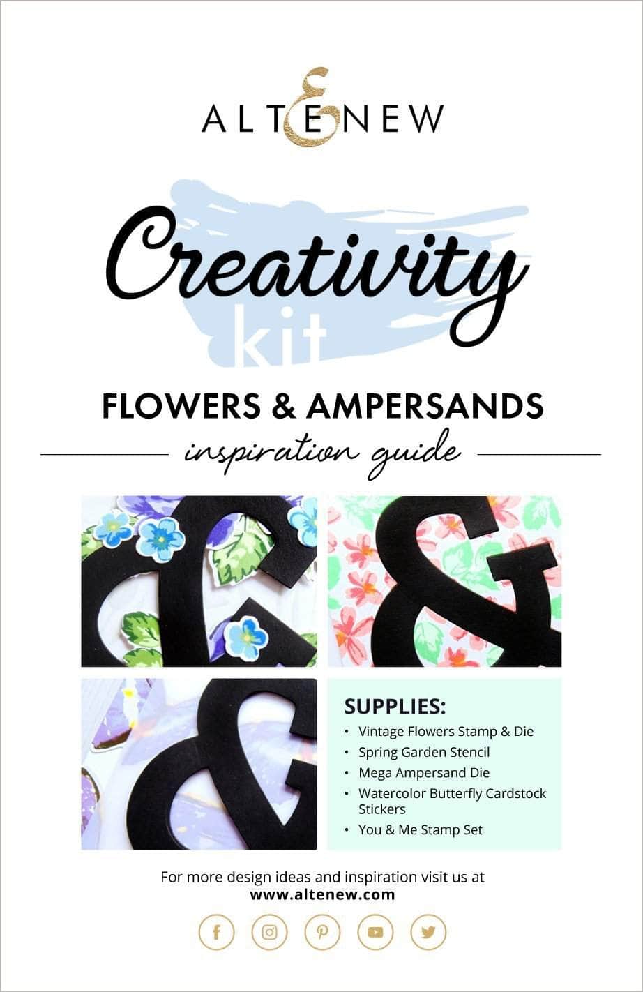 55Printing.com Printed Media Flowers & Ampersands Creativity Kit Inspiration Guide