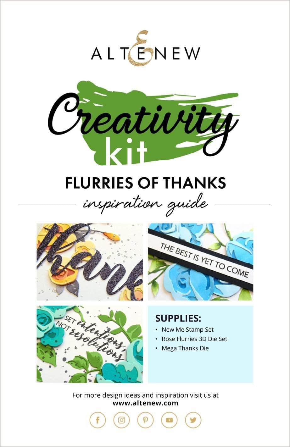 55Printing.com Printed Media Flurries of Thanks Creativity Kit Inspiration Guide