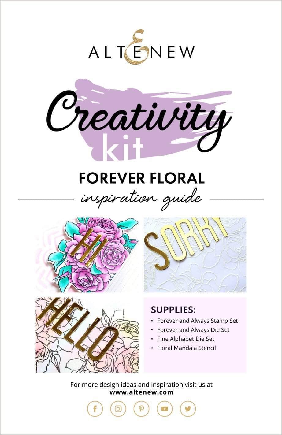 55Printing.com Printed Media Forever Floral Creativity Kit Inspiration Guide