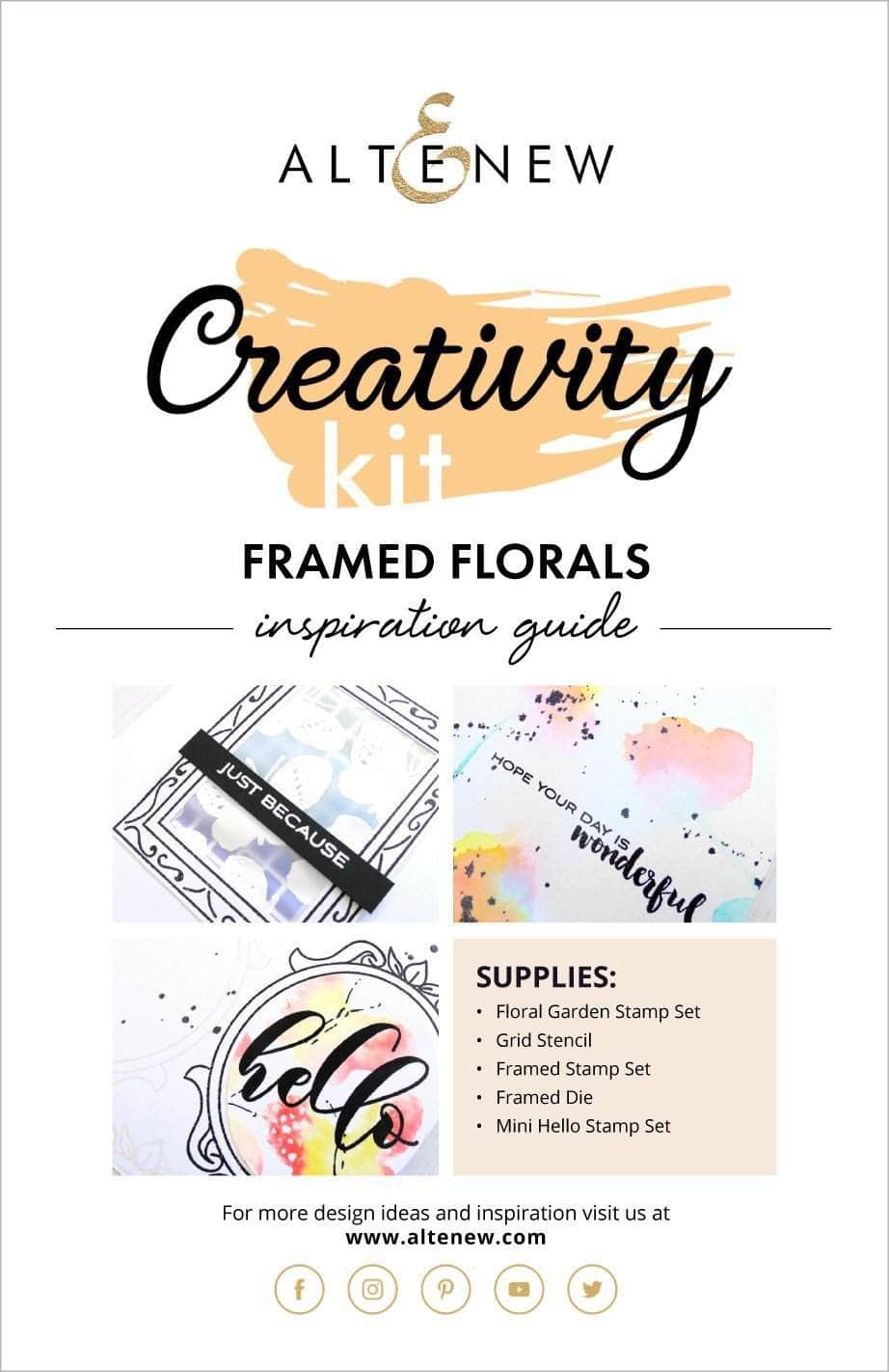 55Printing.com Printed Media Framed Florals Creativity Kit Inspiration Guide