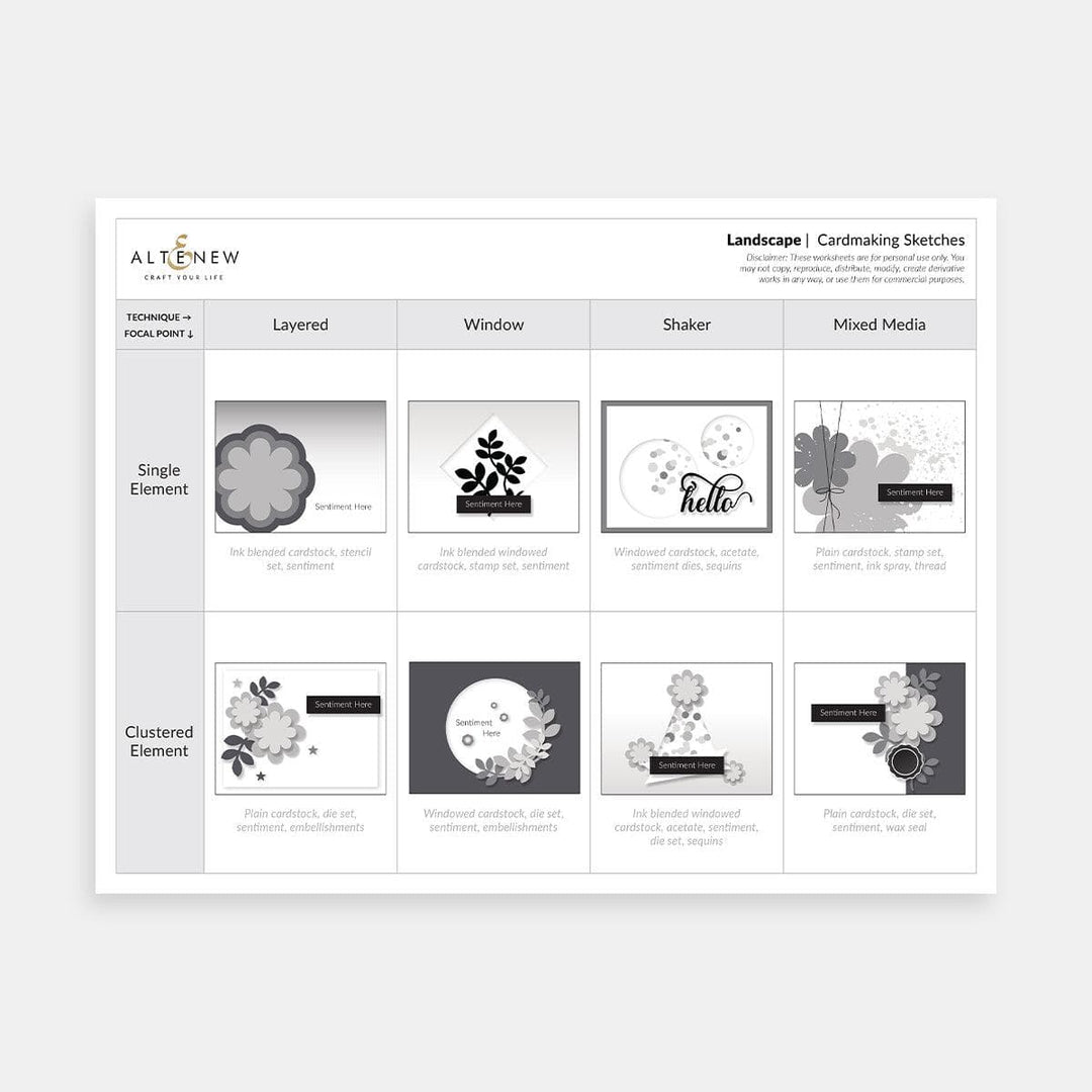 Free Card Sketches: Printable & Ready to Use Layouts