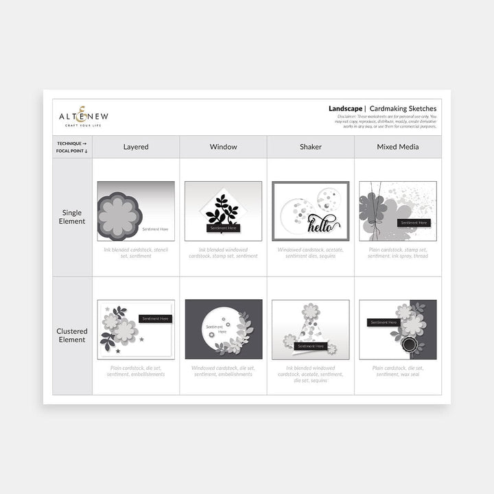 Free Card Sketches: Printable & Ready to Use Layouts