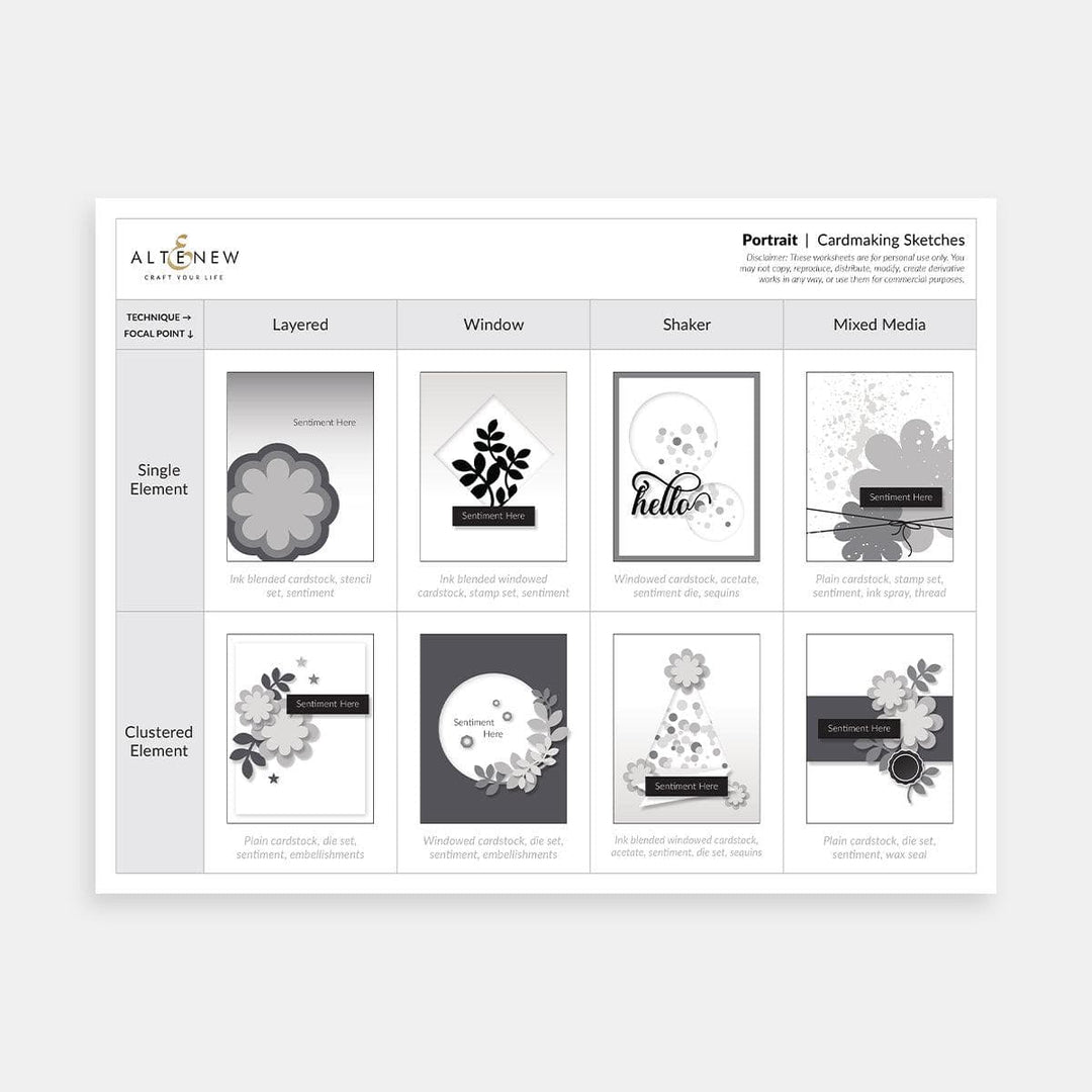 Free Card Sketches: Printable & Ready to Use Layouts