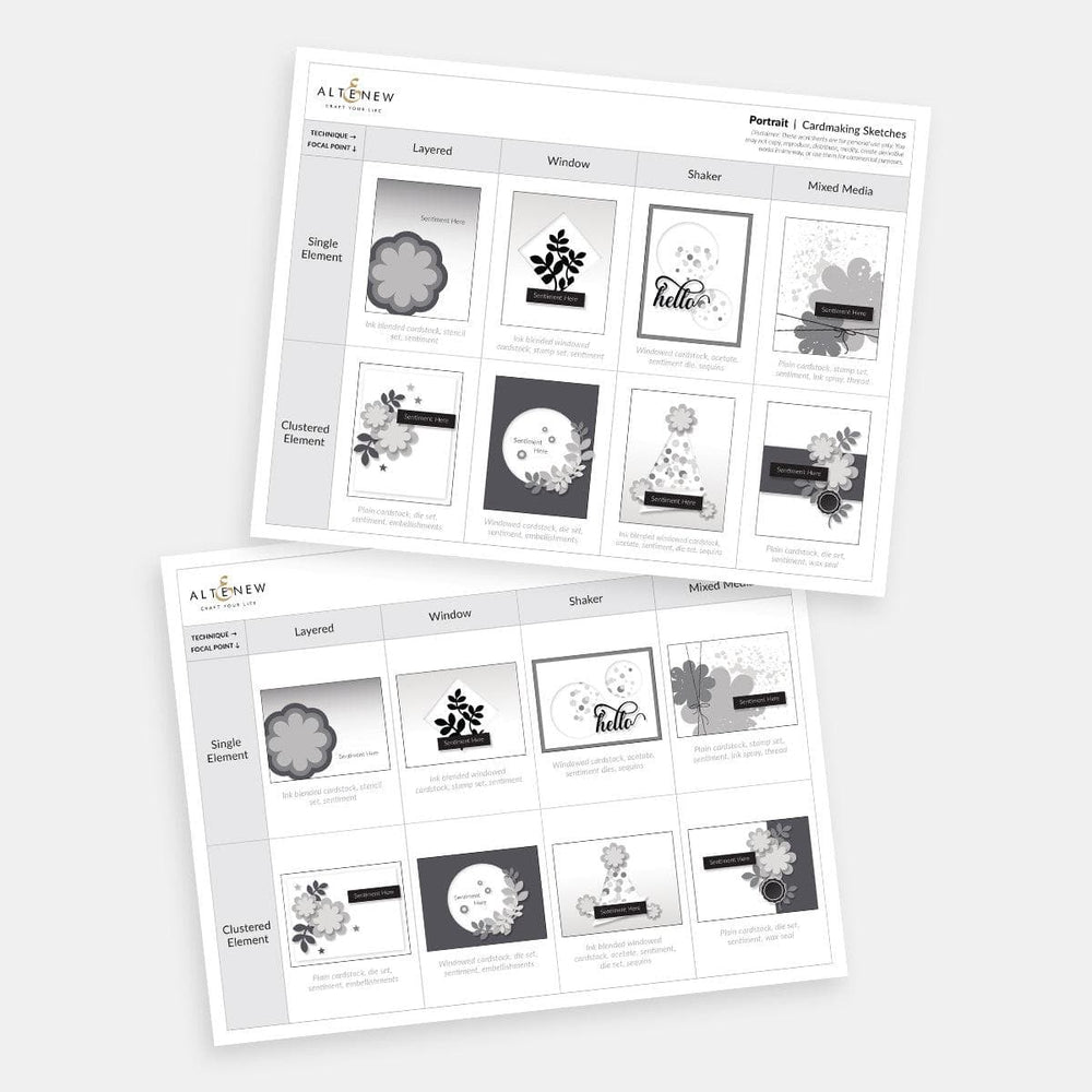 Free Card Sketches: Printable & Ready to Use Layouts