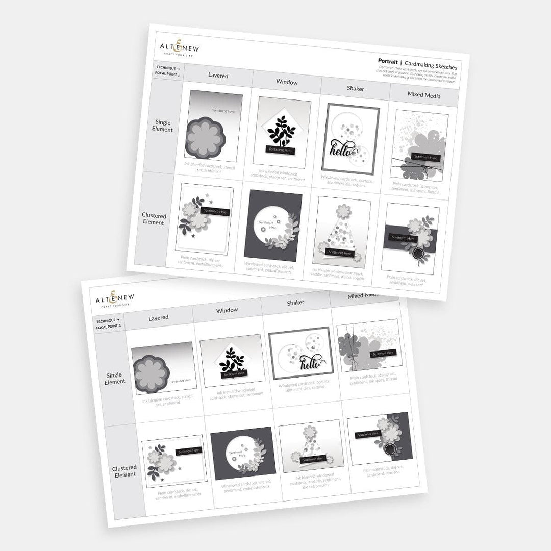 Free Card Sketches: Printable & Ready to Use Layouts