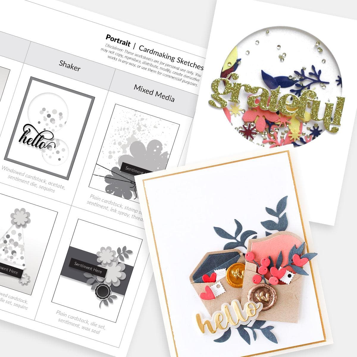 Free Card Sketches: Printable Layouts for Effortless Card Design | Altenew
