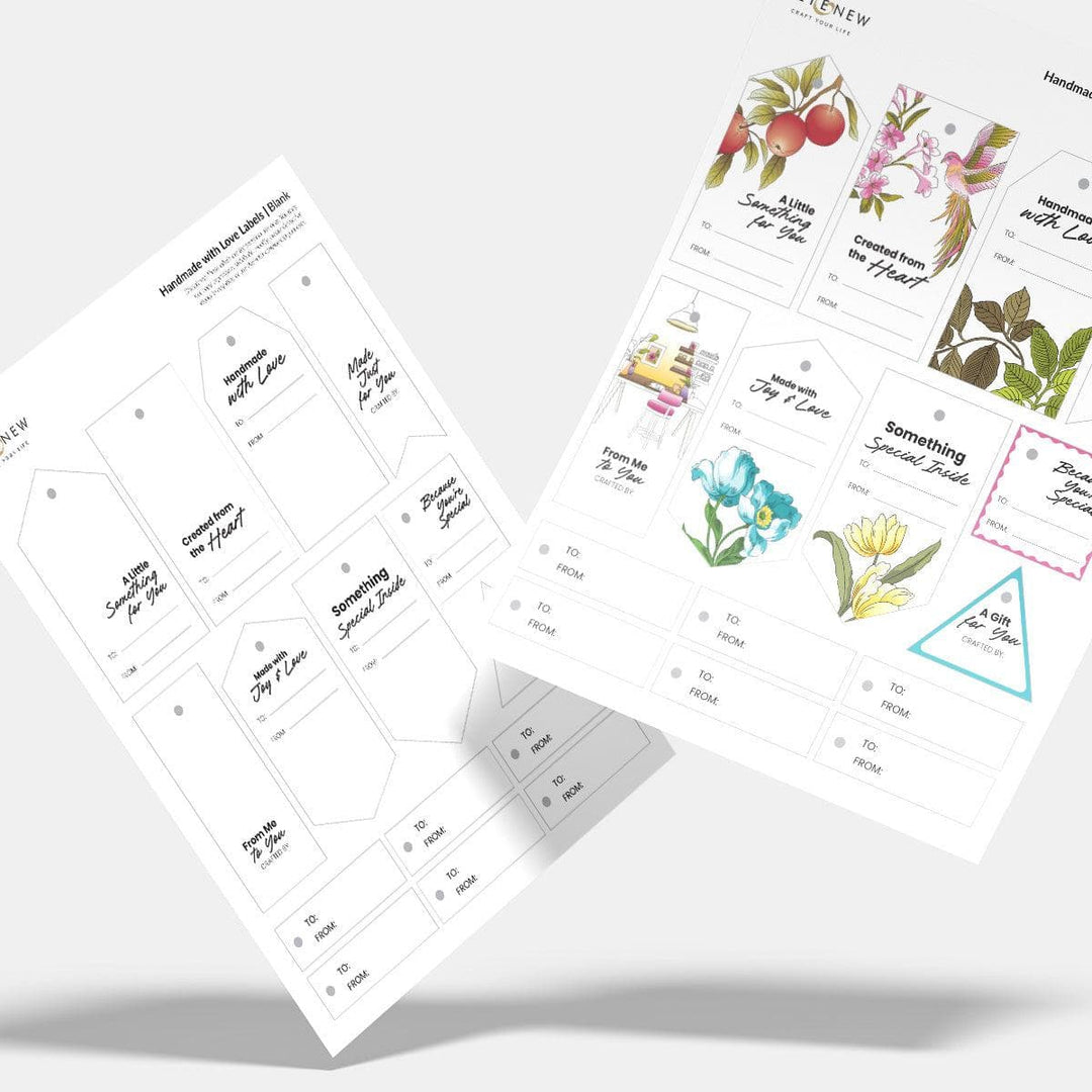Free Handmade with Love Labels (Printable Gift Tags & Craft Labels)