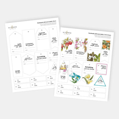 Free Handmade with Love Labels (Printable Gift Tags & Craft Labels)