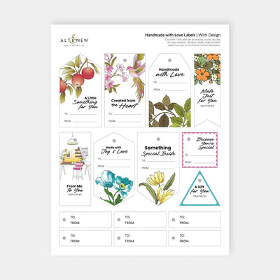 Free Handmade with Love Labels (Printable Gift Tags & Craft Labels)