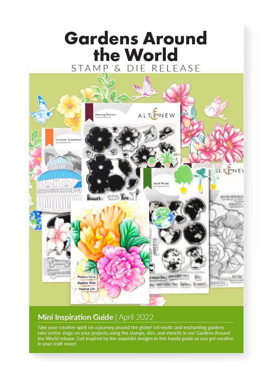 55Printing.com Printed Media Gardens Around the World Stamp & Die Release Mini Inspiration Guide