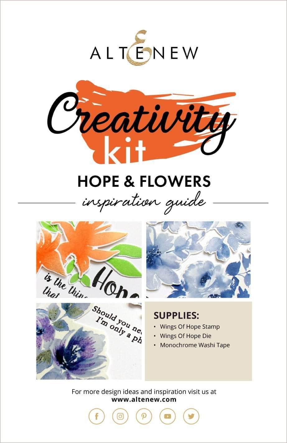 55Printing.com Printed Media Hope & Flowers Creativity Kit Inspiration Guide