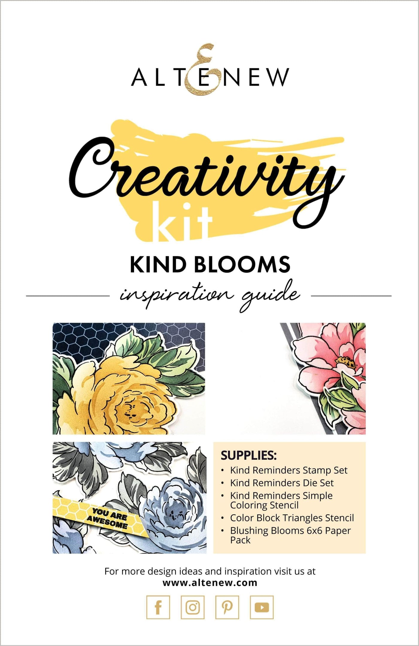55Printing.com Printed Media Kind Blooms Creativity Cardmaking Kit Inspiration Guide