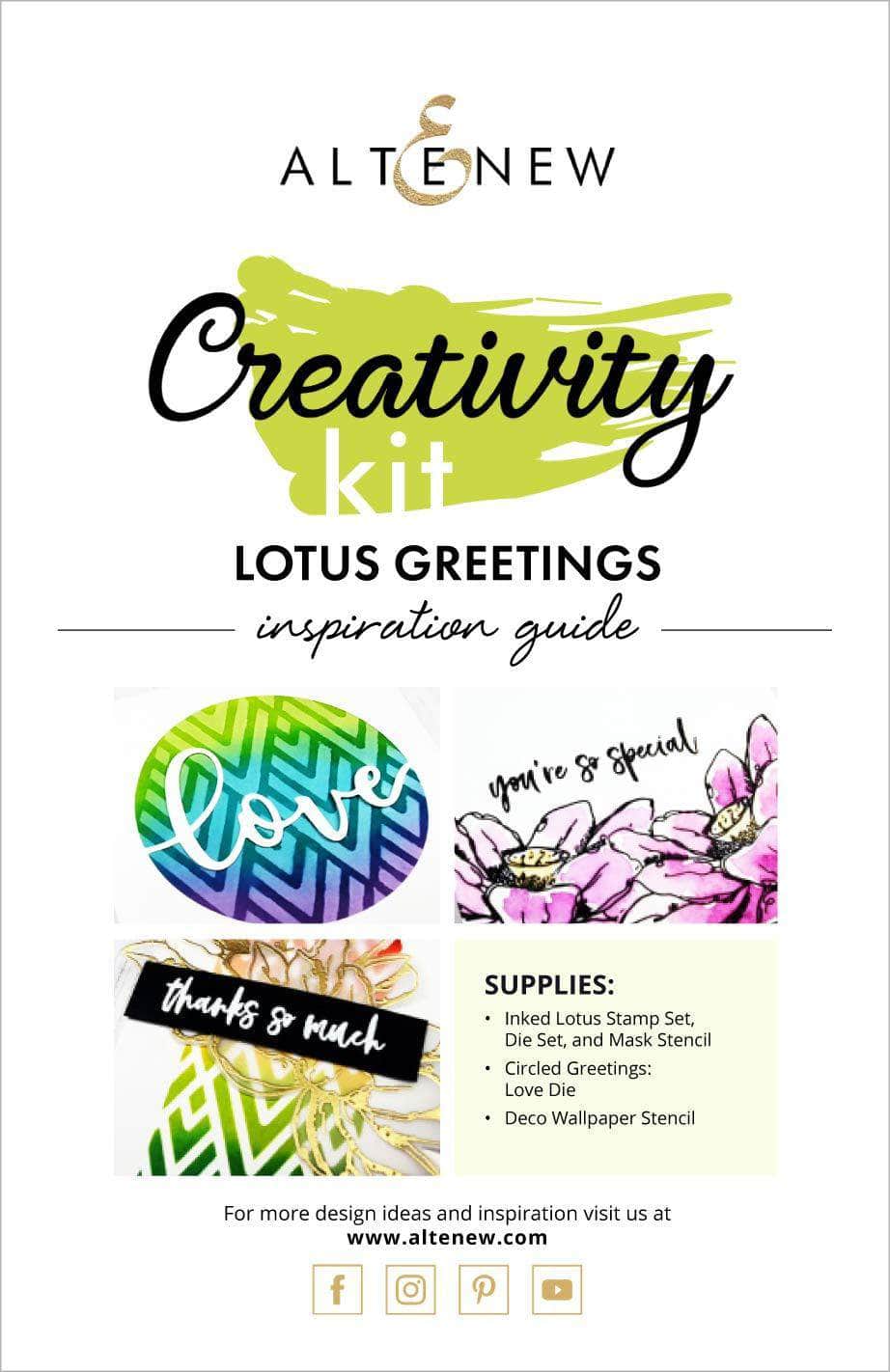 55Printing.com Printed Media Lotus Greetings Creativity Kit Inspiration Guide