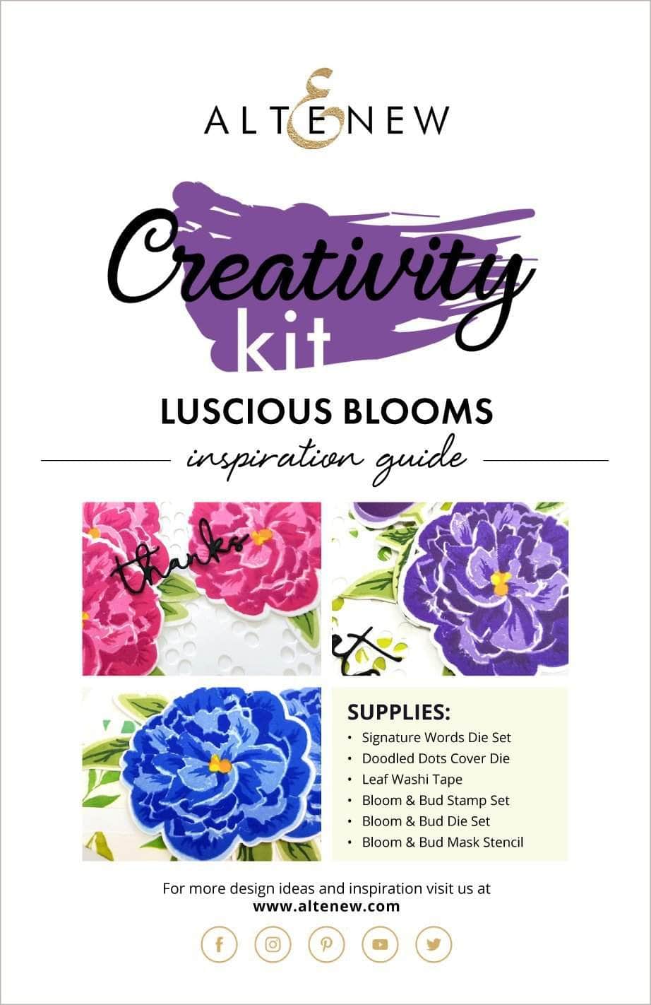 55Printing.com Printed Media Luscious Blooms Creativity Kit Inspiration Guide