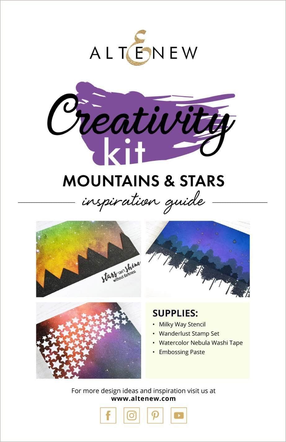 55Printing.com Printed Media Mountains & Stars Creativity Kit Inspiration Guide