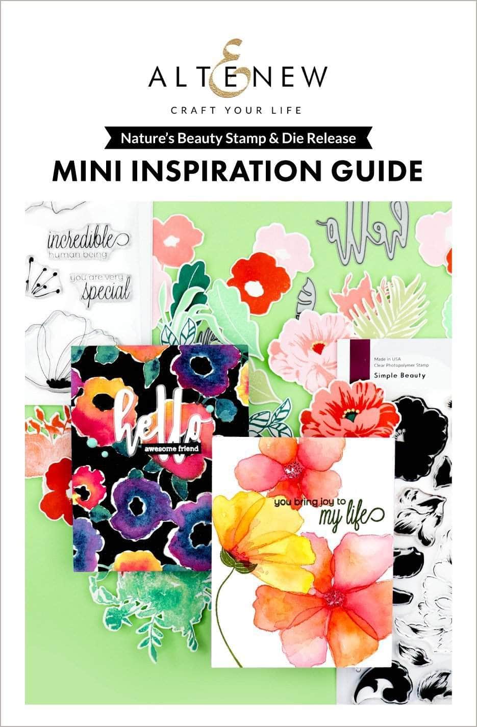55Printing.com Printed Media Nature's Beauty Stamp & Die Release Mini Inspiration Guide