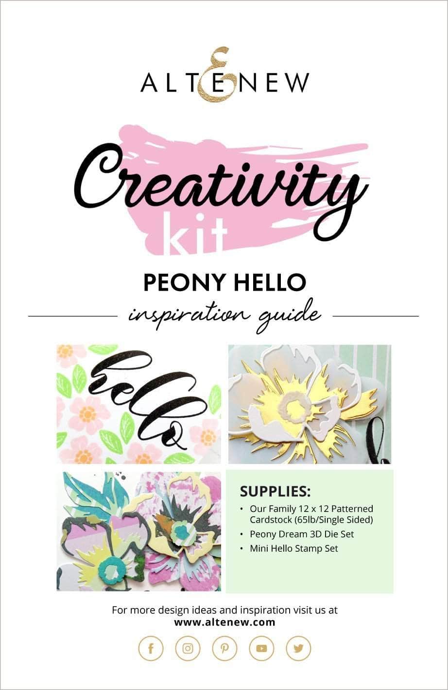 55Printing.com Printed Media Peony Hello Creativity Kit Inspiration Guide