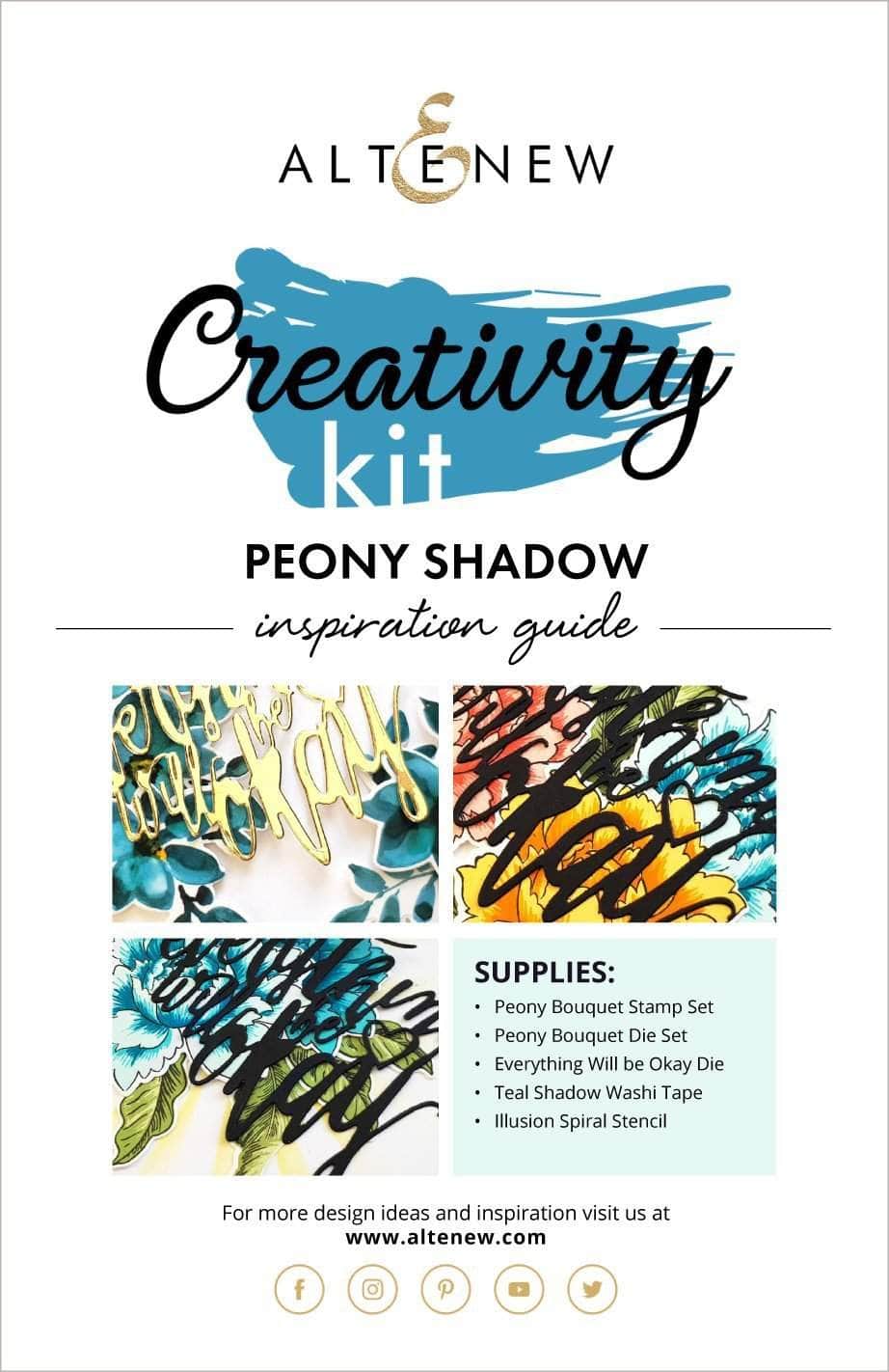 55Printing.com Printed Media Peony Shadow Creativity Kit Inspiration Guide
